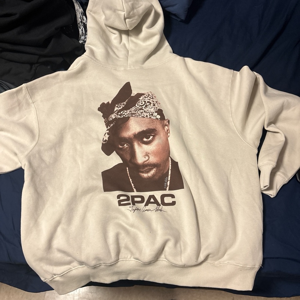 Cotton On Cream Hoodie with Graphic Print